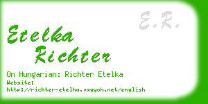 etelka richter business card